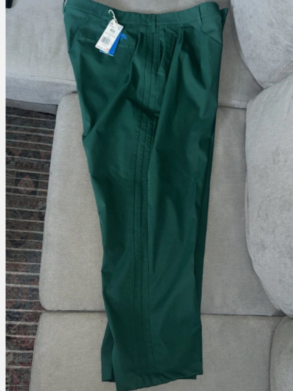 Adidas Men's Golf Collegiate Green RLN Links Chino Pants Size 42x32 NWT